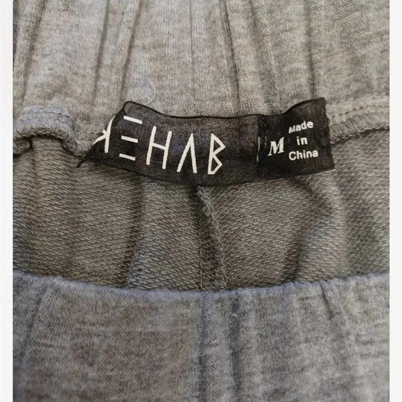 Rehab Grey Joggers Opal Hued  Sequins High Rise Size Medium - Picture 11 of 12